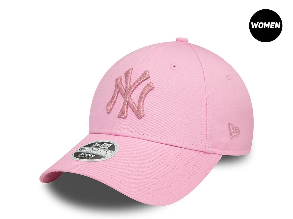 New Era Los Angeles Dodgers Shinny Metallic Pink Womens 9Forty Snapback Hat