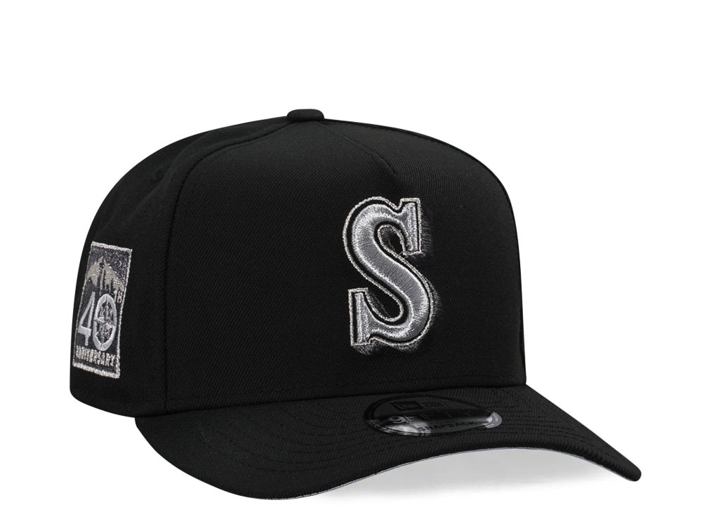 New Era Seattle Mariners 40th Anniversary Metallic Edition A Frame 9Fifty Snapback Hat