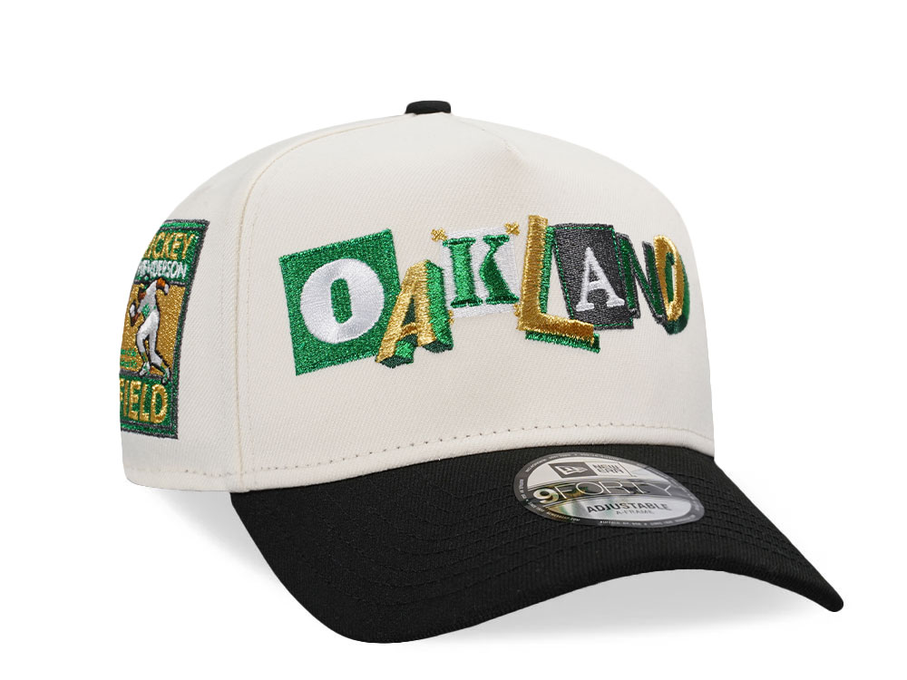 New Era Oakland Athletics Rickey Henderson Field Chrome Two Tone Edition 9Forty A Frame Snapback Hat