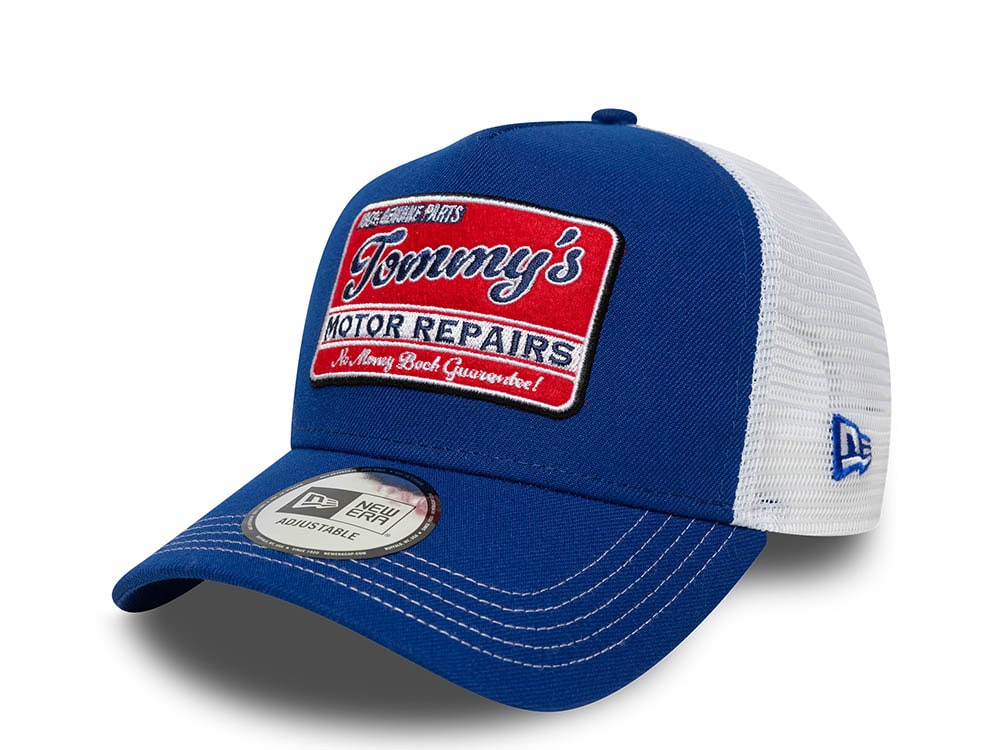 New Era Tommy's Motor Repairs Vintage 9Forty A Frame Trucker Snapback Hat