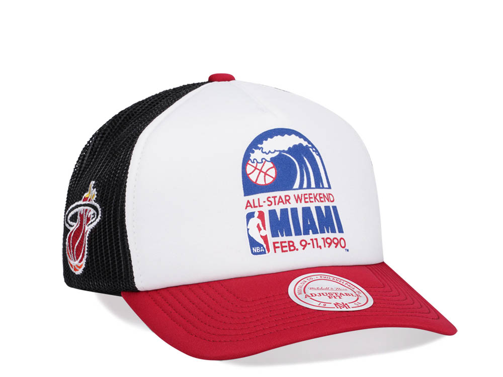 Mitchell & Ness Miami Heat All Star 1990 Party Time Trucker Snapback Hat