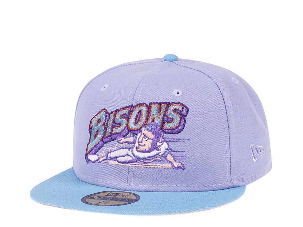 New Era Buffalo Bisons Copper Lavender Prime Two Tone Edition 59Fifty Fitted Hat