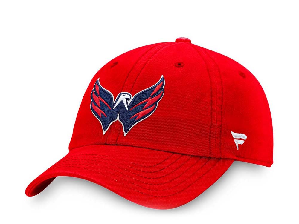 Fanatics Washington Hatitals Primary Logo Adjustable Strapback Hat