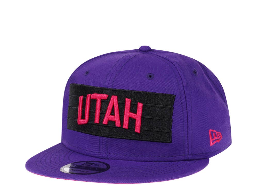 New Era Utah Jazz Purple Script Edition 9Fifty Snapback Hat