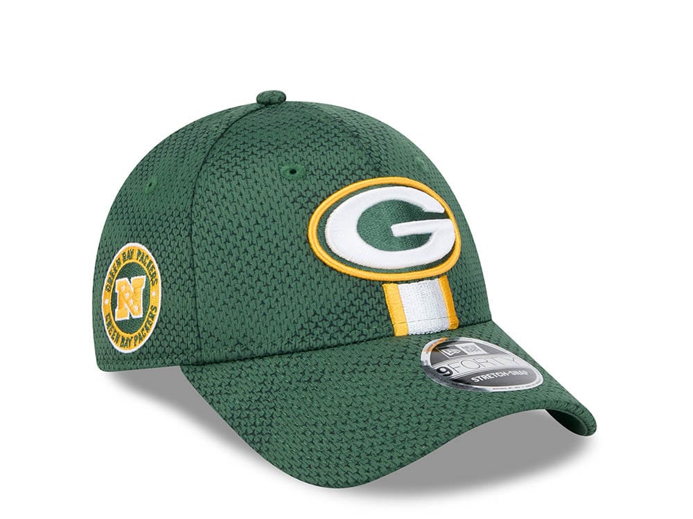 New Era Green Bay Packers Sideline 2024 9Forty Stretch Snapback Hat