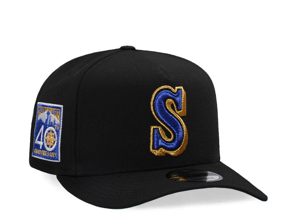 New Era Seattle Mariners 40th Anniversary Gold Throwback A Frame 9Fifty Snapback Hat