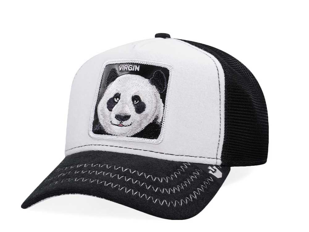 Goorin Bros Panda Virgin White Trucker Snapback Hat