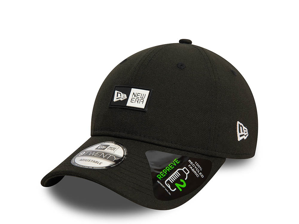 New Era New Era Classic Logo Black and White 9Twenty Strapback Hat