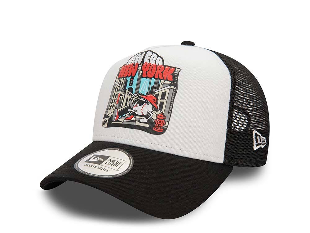 New Era New York Graphic Trucker A Frame Snapback Hat