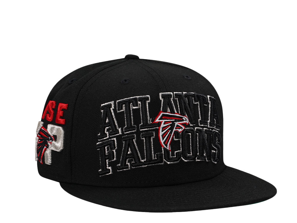 New Era Atlanta Falcons Black Script Prime Edition 59Fifty Fitted Hat