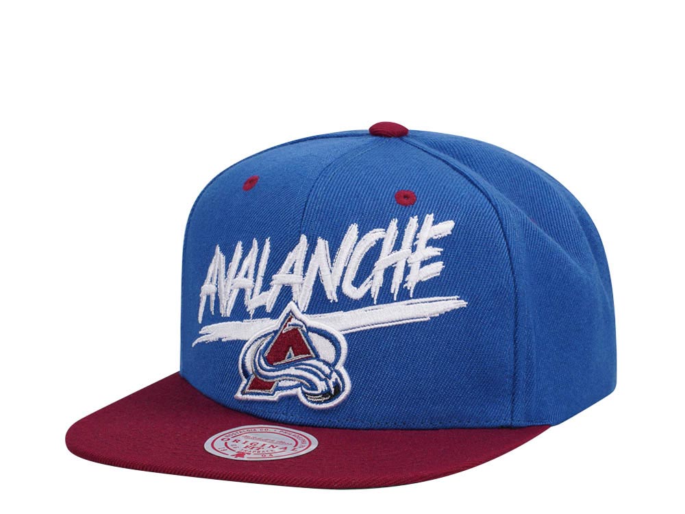 Mitchell & Ness Colorado Avalanche Transcript Two Tone Snapback Hat