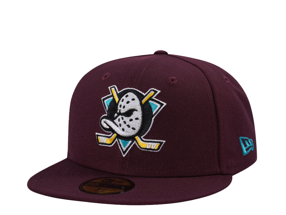 New Era Anaheim Ducks Maroon Classic Edition 59Fifty Fitted Hat