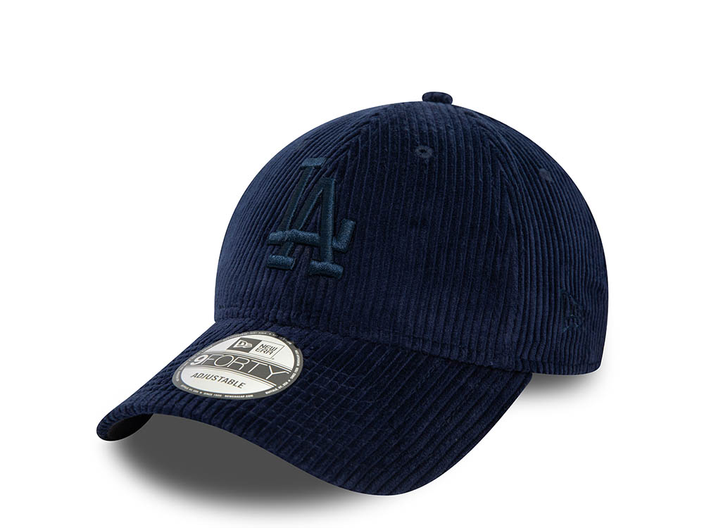 New Era Los Angeles Dodgers Navy Cord 9Forty Strapback Hat