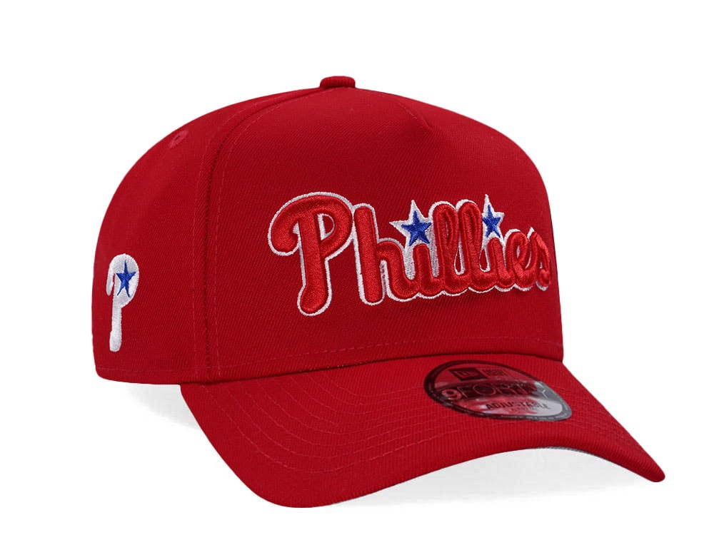 New Era Philadelphia Phillies Scarlet Red Classic Edition 9Forty Snapback Hat