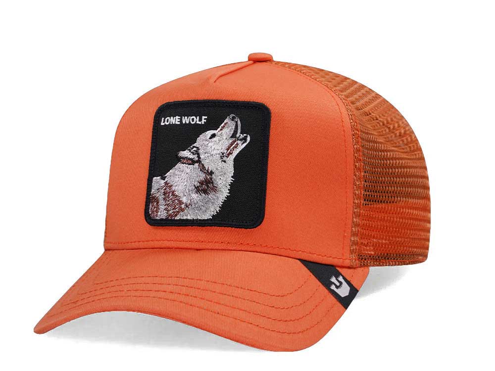 Goorin Bros The Lone Wolf Pumpkin Trucker Snapback Hat