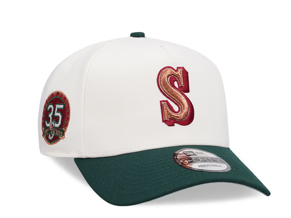 New Era Seattle Mariners 35th Anniversary Color Flip Edition 9Forty A Frame Snapback Hat