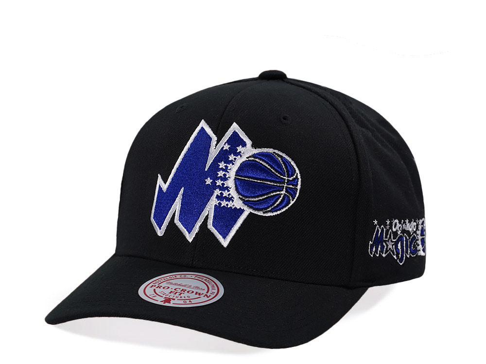 Mitchell & Ness Orlando Magic Hardwood Classic Pro Crown Fit Black Snapback Hat