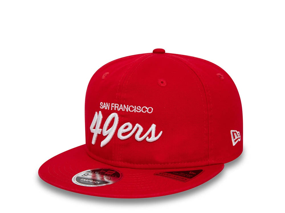 New Era San Francisco 49ers Retro Red 9Fifty Retro Crown Snapback Hat