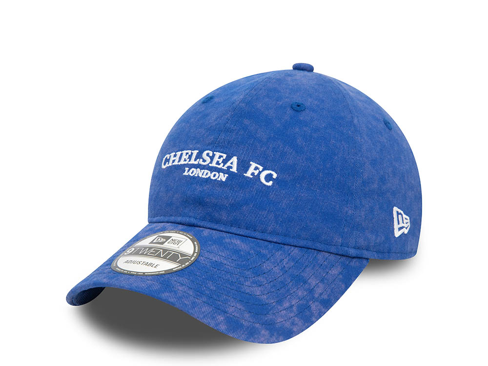 New Era Chelsea FC Tie Dye Blue 9Twenty Strapback Hat TOPPERZSTORE.COM