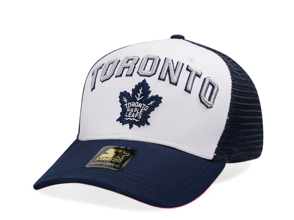 Starter Toronto Maple Leafs Penalty Curved Trucker Snapback Hat