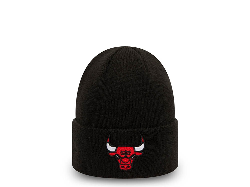 New Era Chicago Bulls Essential Cuff Beanie Black Knit