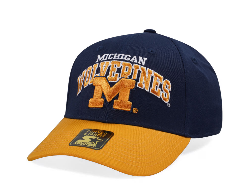 New Era Michigan Wolverines Crowd Pleaser Edition Navy Curved Snapback Hat