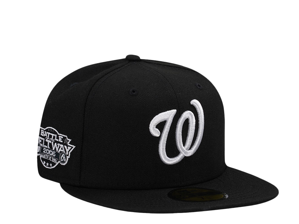 New Era Washington Nationals Battle of the Beltway Black and White Prime Edition 59Fifty Fitted Hat