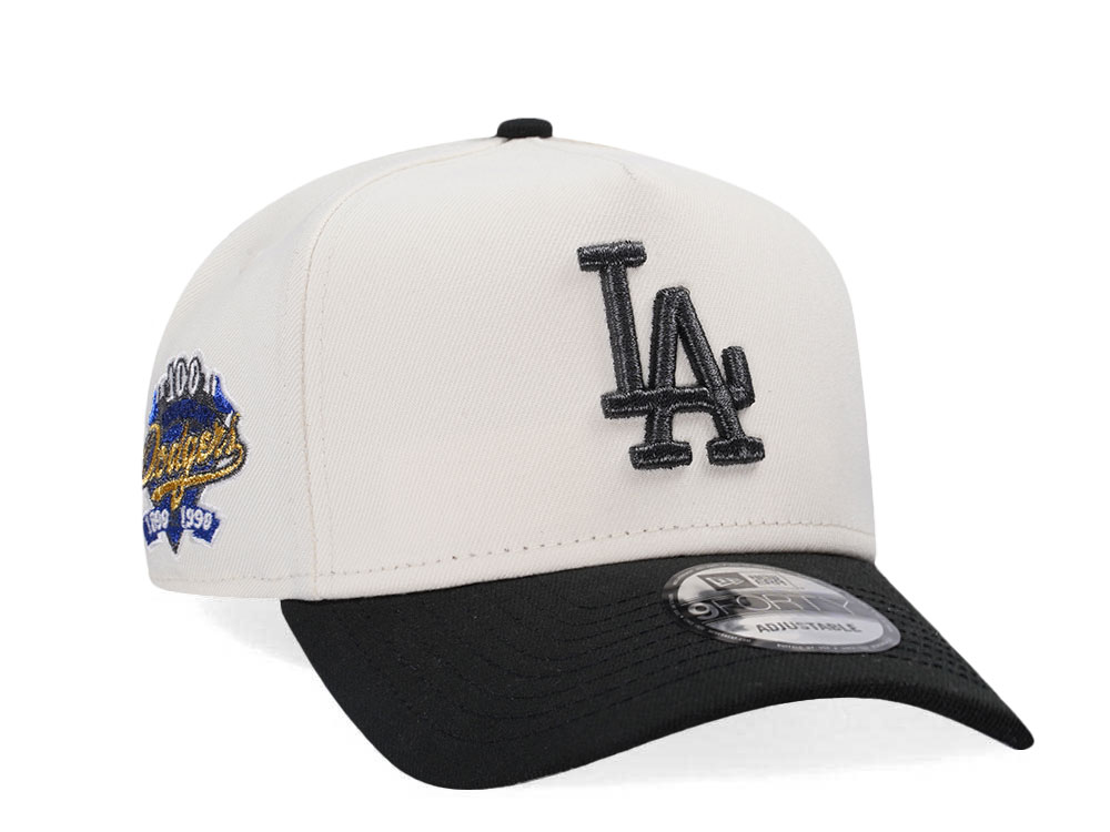 New Era Los Angeles Dodgers 100 Anniversary Chrome Two Tone Edition A Frame Snapback Hat