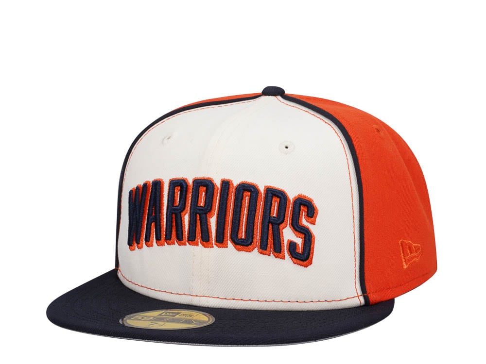 New Era Golden State Warriors Chrome Black Orange Two Tone Edition 59Fifty Fitted Hat