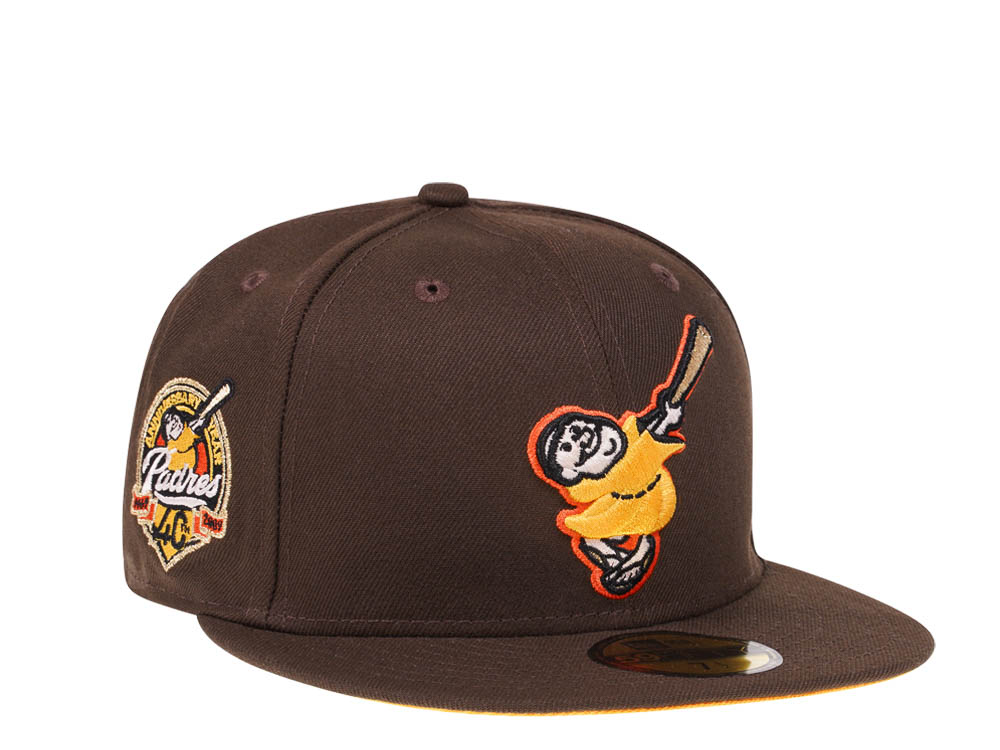 New Era San Diego Padres 40th Anniversary Golden Friar Chocolate Prime Edition 59Fifty Fitted Hat