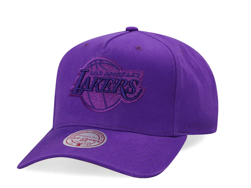 Mitchell & Ness Los Angeles Lakers Washed Out Vintage Pro Crown Fit Snapback Hat