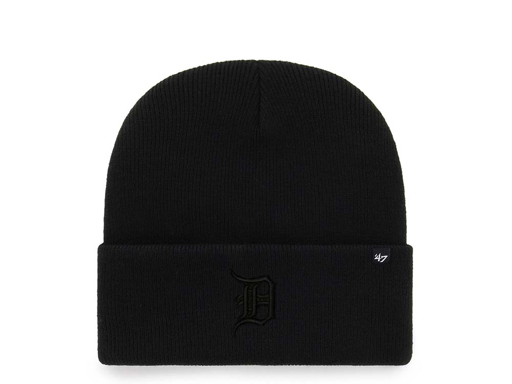 47 Brand Detroit Tigers All Black Edition Cuff Knit