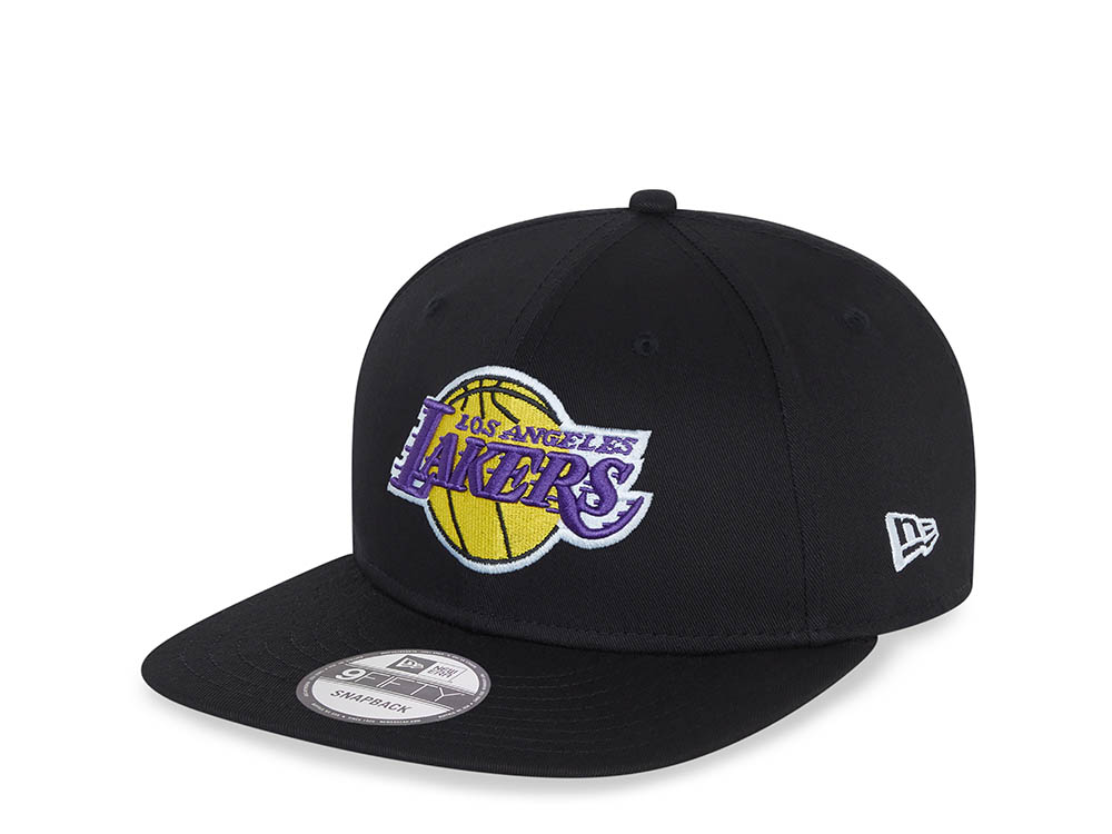 New Era Los Angeles Lakers Black 9Fifty Snapback Hat