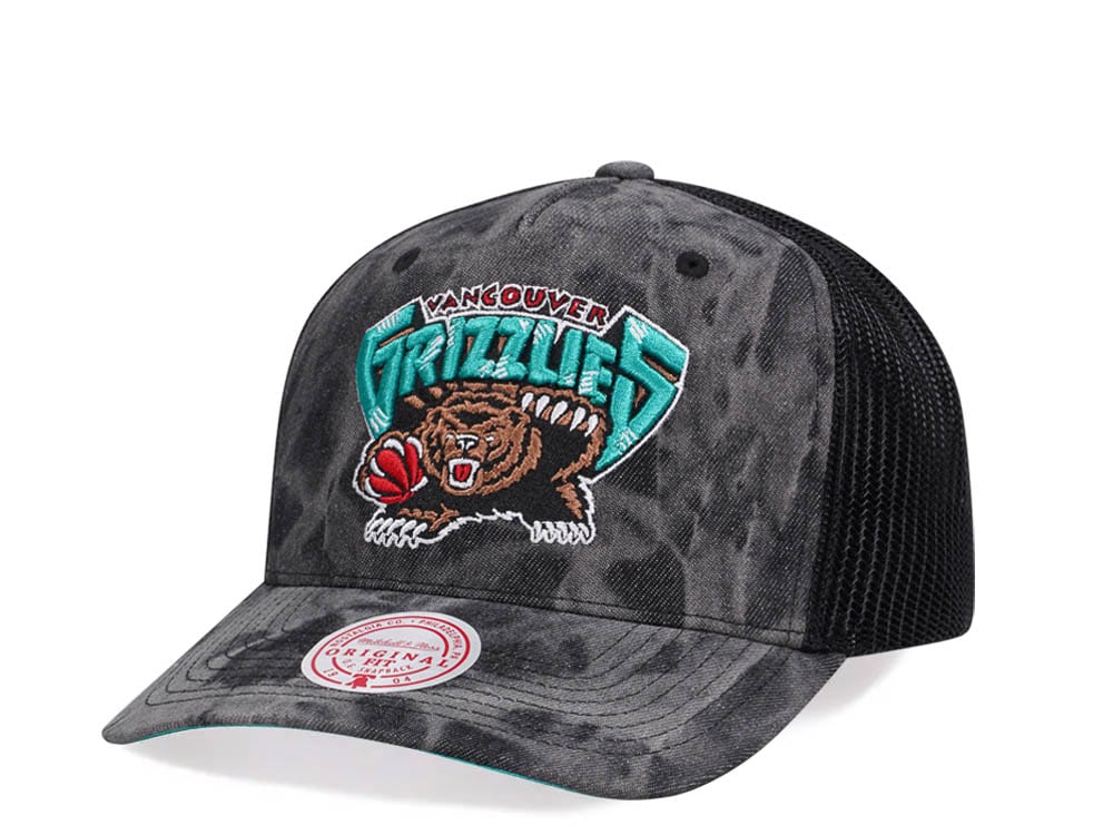 Mitchell & Ness Vancouver Grizzlies Burnt Ends Black Trucker Snapback Hat