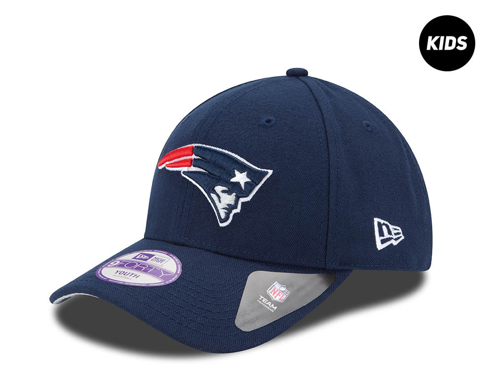 New Era New England Patriots Navy Kids 9Forty Strapback Hat