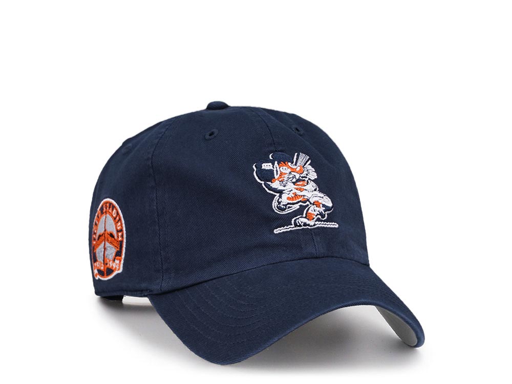 47Brand Detroit Tigers Cooperstown Tiger Stadium Navy Clean Up Strapback Hat