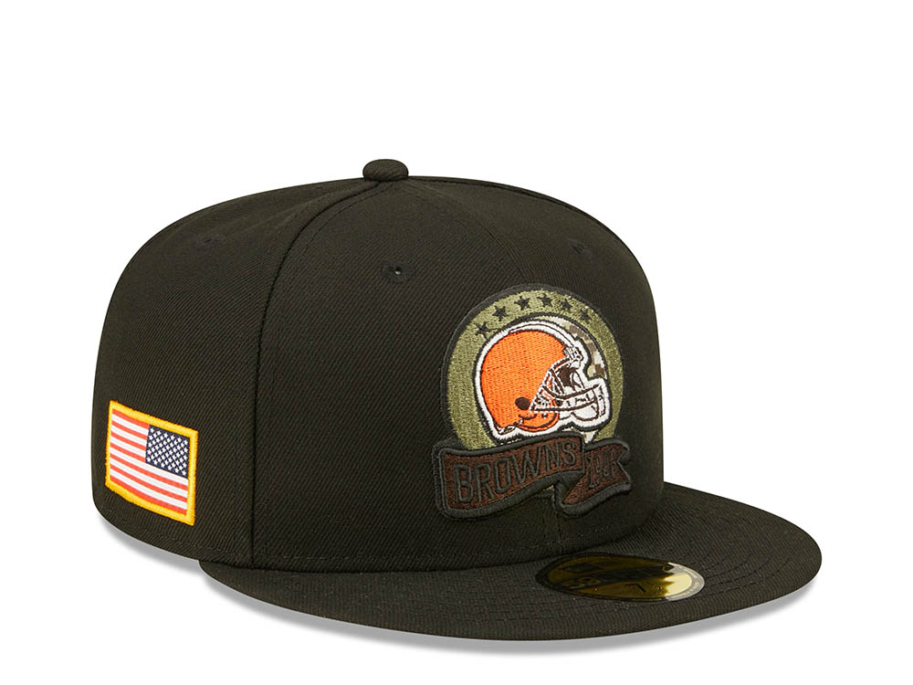 New Era Cleveland Browns Salute to Service 2022 Fitted 59Fifty Hat