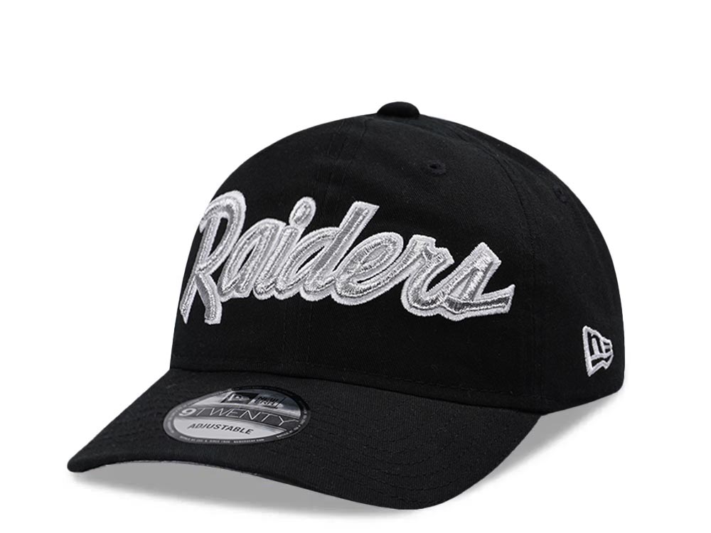 New Era Las Vegas Raiders Black Classic Edition 9Twenty Strapback Hat