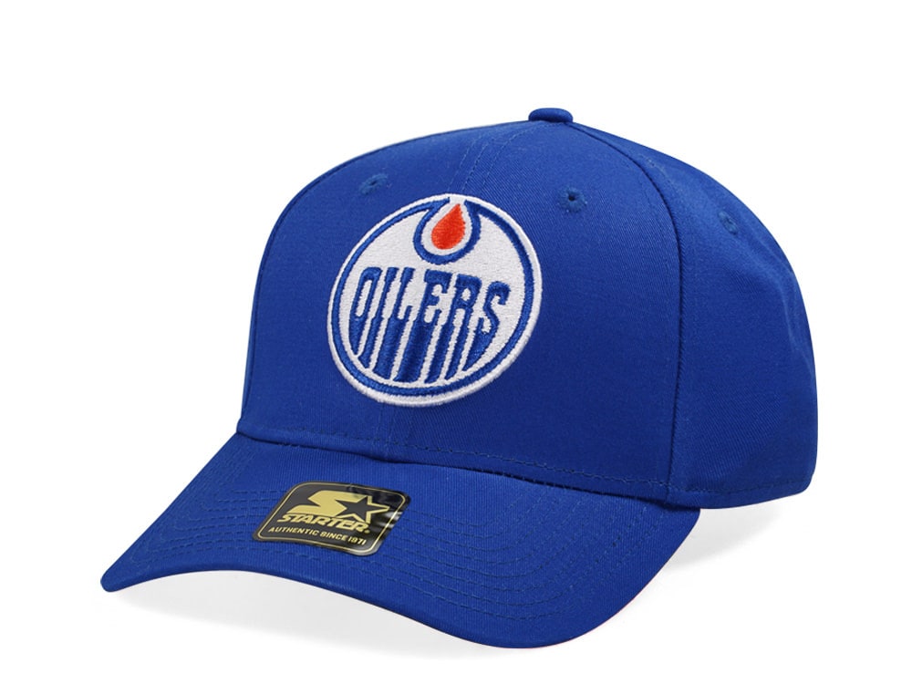 Starter Edmonton Oilers Score Cotton Twill Curved Snapback Hat