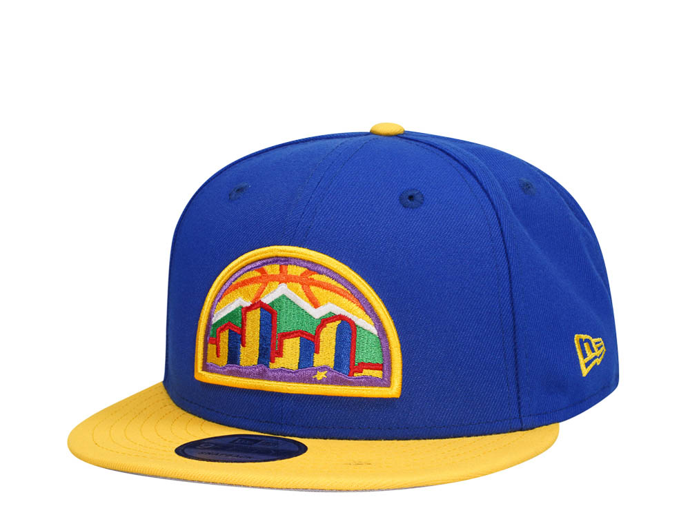 New Era Denver Nuggets Blue Yellow Two Tone Edition 9Fifty Snapback Hat