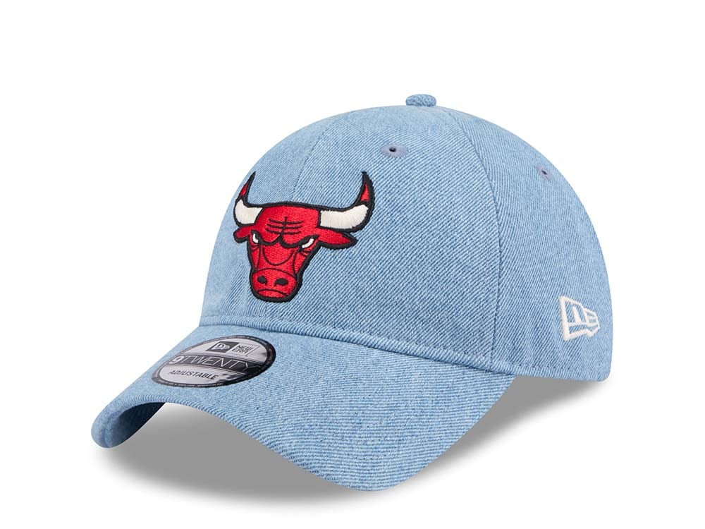 New Era Chicago Bulls Washed Denim 9Twenty Strapback Hat