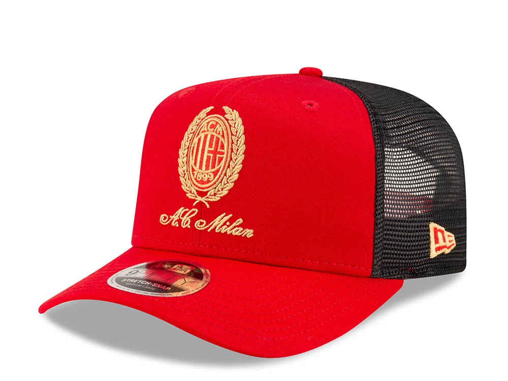 New Era AC Milan Heritage Gold Trucker 9Fifty Stretch Snapback Hat