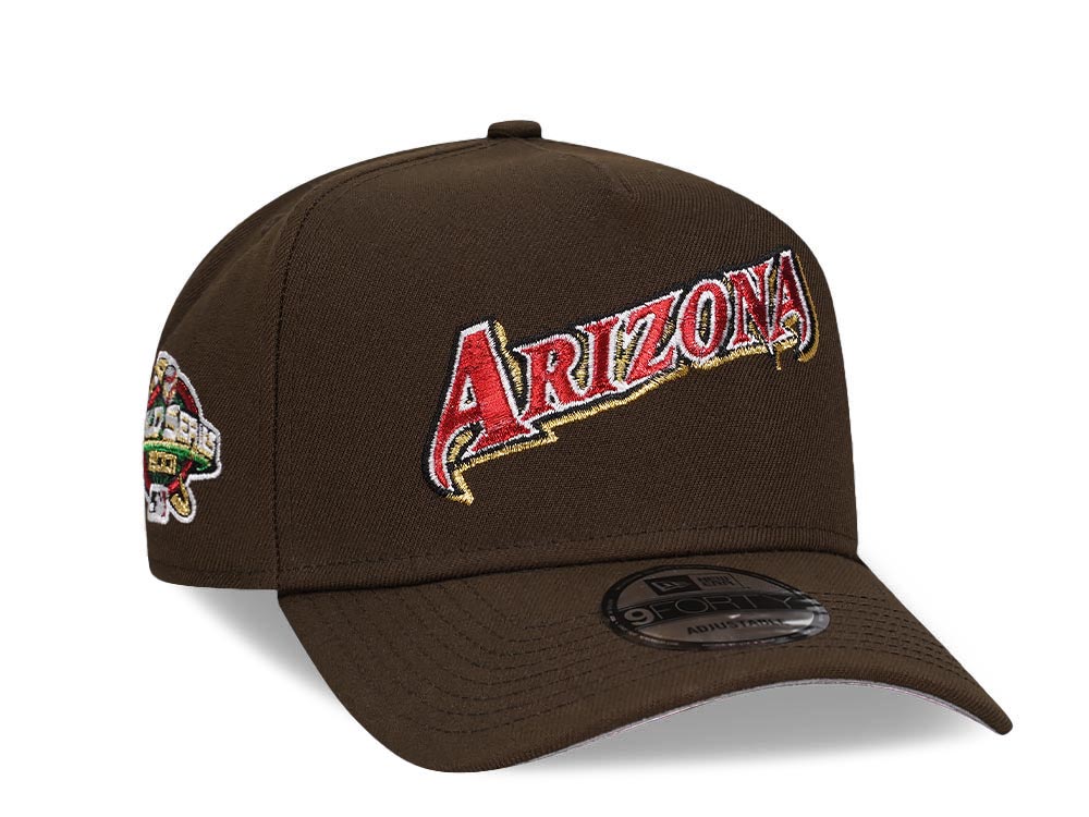 New Era Arizona Diamondbacks World Series 2001 Brown Classic A Frame 9 Forty Snapback Hat