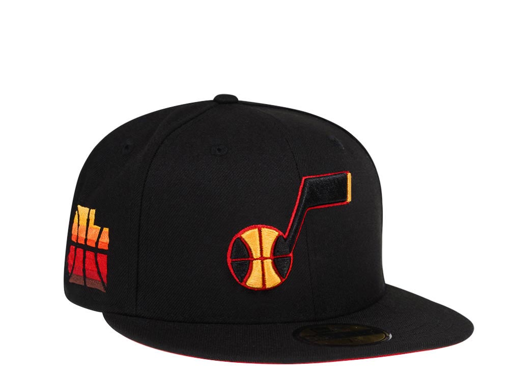 New Era Utah Jazz Black and Red Edition 59Fifty Fitted Hat