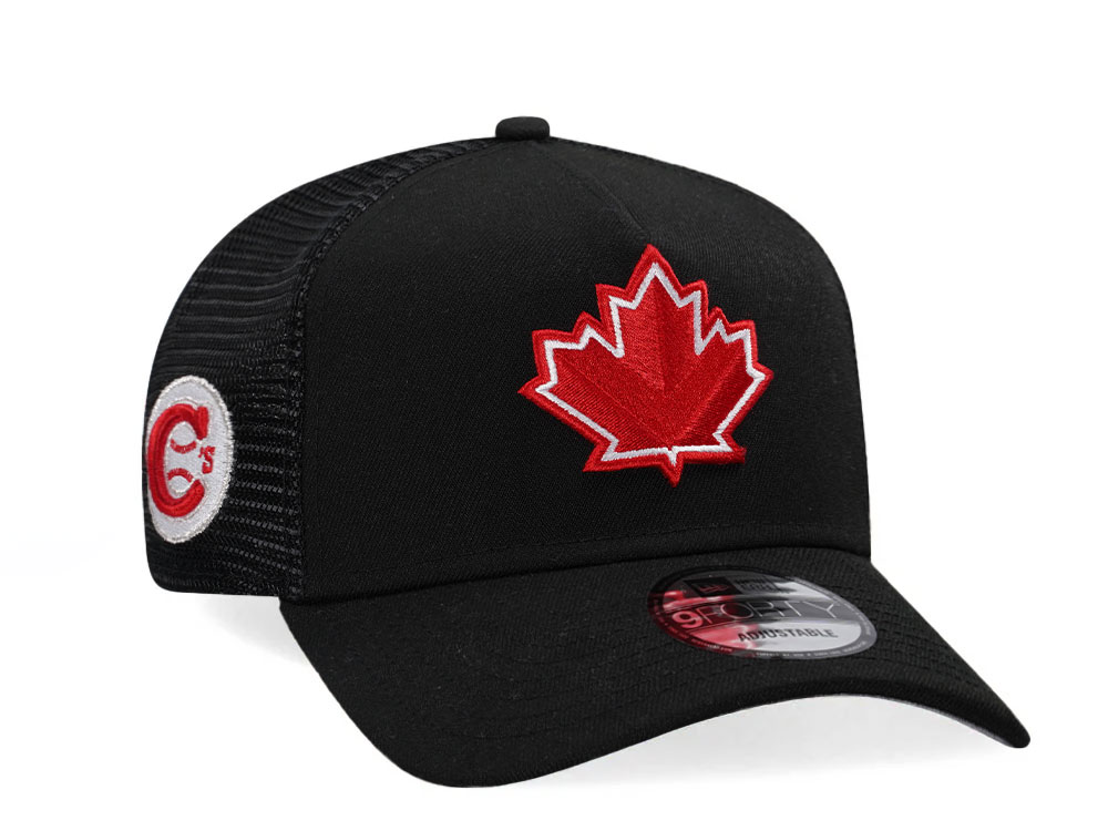 New Era Vancouver Canadians Black Classic Edition Trucker A Frame Snapback Hat