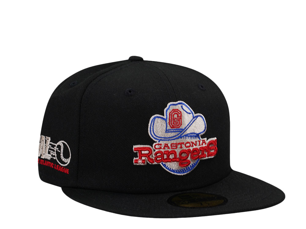 New Era New Gastonia Rangers Black Throwback Edition 59Fifty Fitted Hat