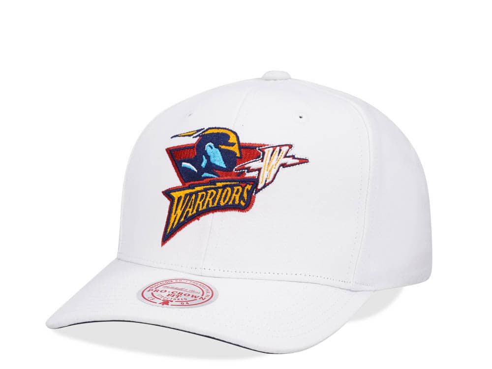 Mitchell & Ness Golden State Warriors All in Pro White Snapback Hat