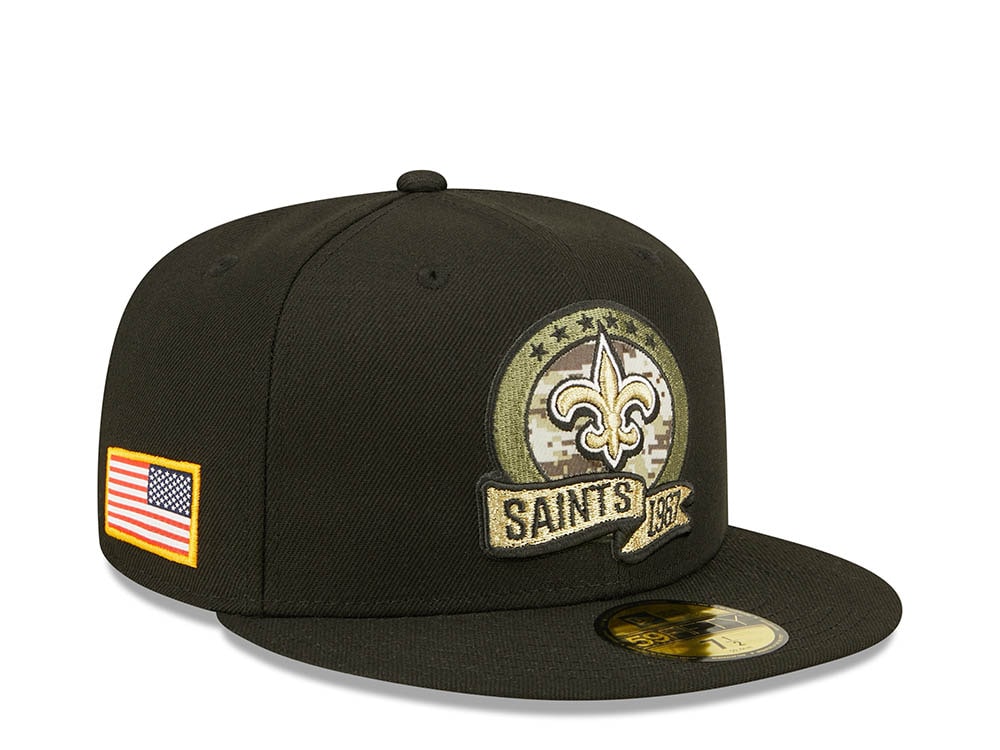 New Era New Orleans Saints Salute to Service 2022 Fitted 59Fifty Hat