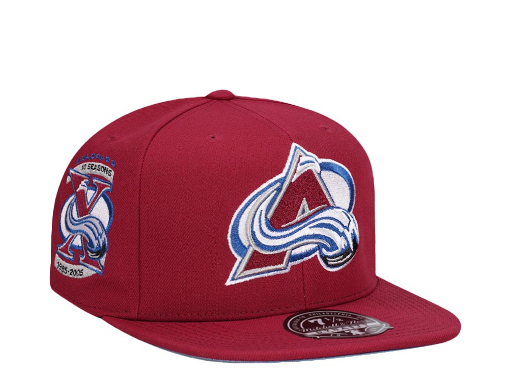 Mitchell & Ness Colorado Avalanche 10 Seasons Edition Dynasty Fitted Hat