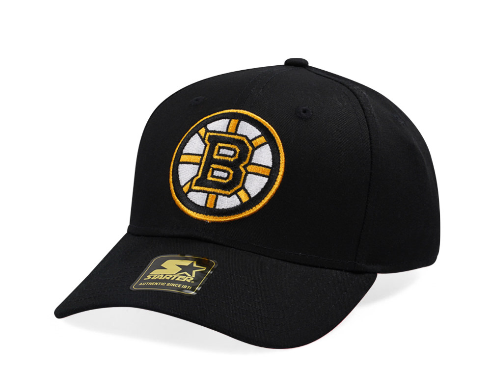 Starter Boston Bruins Score Cotton Twill Curved Snapback Hat